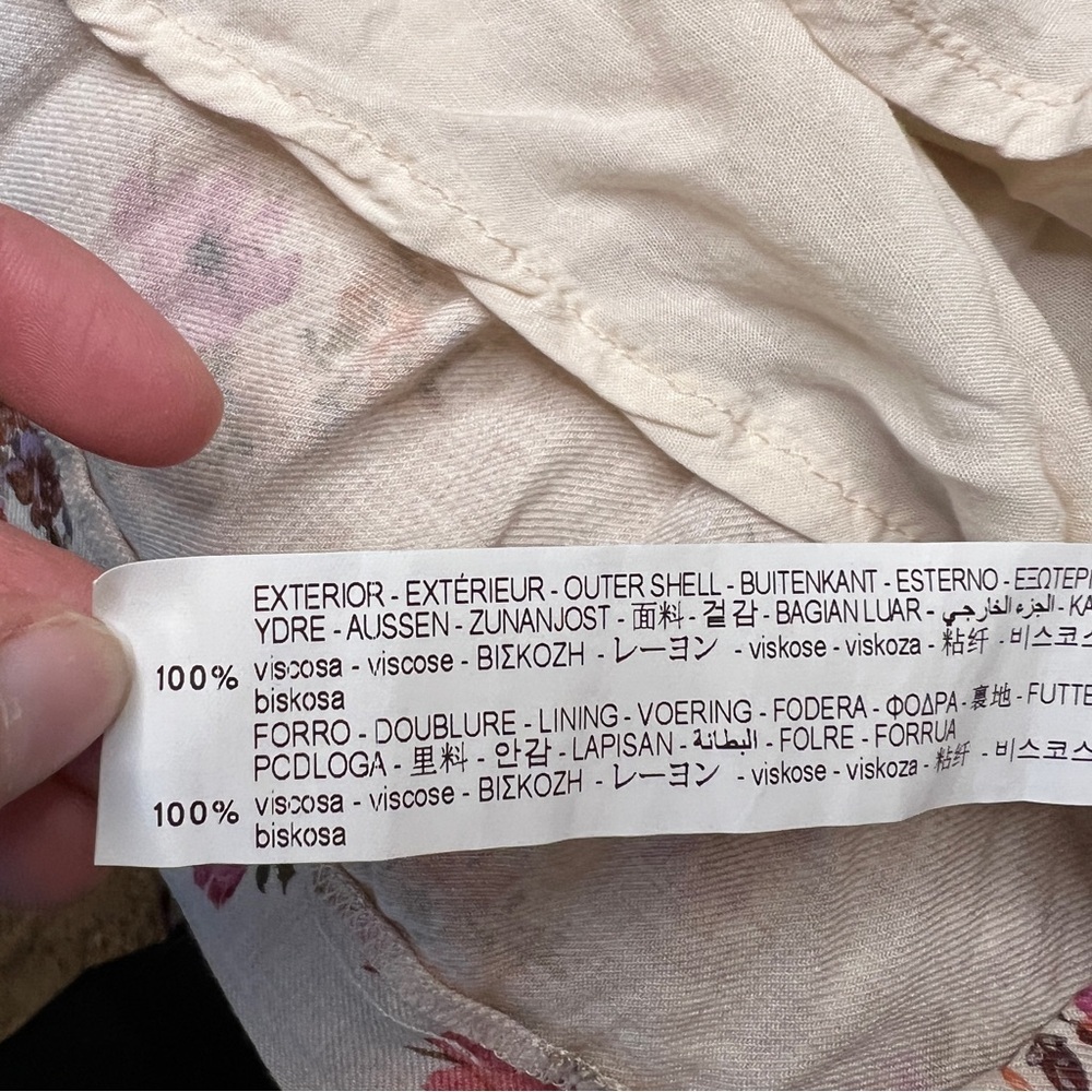 Zara Baby Girl Floral Dress 6-9 months - Picture 9 of 9